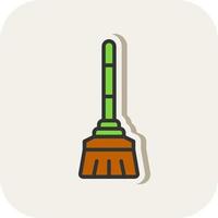 Broom Vector Icon Design