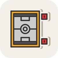 Air Hockey Vector Icon Design