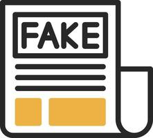 Fake News Vector Icon Design