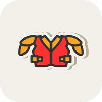 Shoulder Pads Vector Icon Design