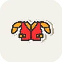 Shoulder Pads Vector Icon Design