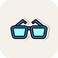 Glasses Vector Icon Design