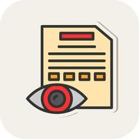 Eye Test Vector Icon Design