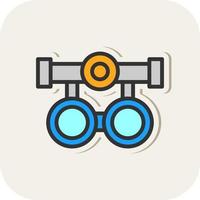 Testing Glasses Vector Icon Design