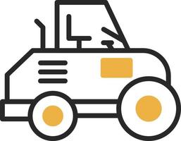 Road Roller Vector Icon Design