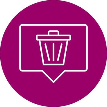 Delete Message Vector Icon