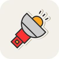 Flashlight Vector Icon Design