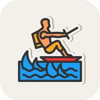 Surfing Vector Icon Design