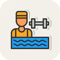 Aerobics Vector Icon Design