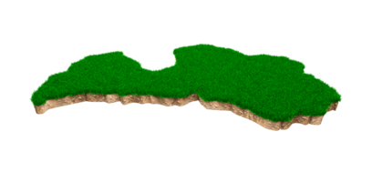 Lettonia carta geografica suolo terra geologia attraversare sezione con verde erba png