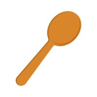 ilustración de un de madera cuchara para comiendo en un aislado antecedentes png