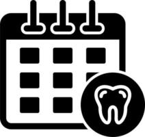 Dental Schedule Vector Icon