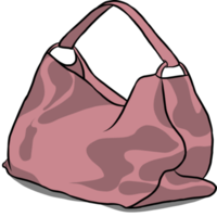 Hand drawn,Colorful bag design. png