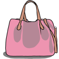 Hand drawn,Colorful bag design. png