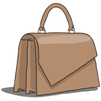 main dessiné, coloré sac conception. png