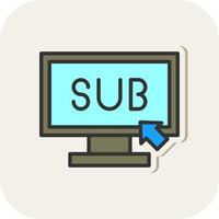 Subscribe Vector Icon Design