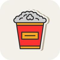 Popcorn Vector Icon Design