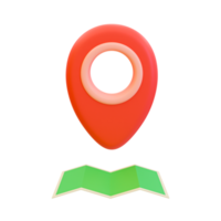 3d marking location. Finding a location. A location icon. 3d rendering illustration. png