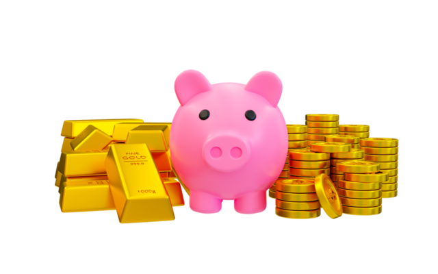 ULTRA REALISTIC GOLD PIGGY RENDER!