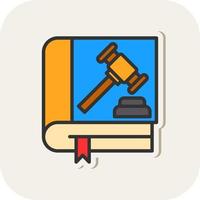 Law Book Vector Icon Design