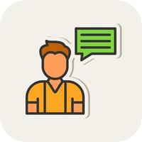 Talk Vector Icon Design