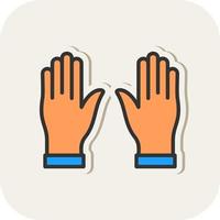 Hands Up Vector Icon Design