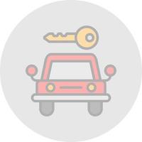 Car Rental Vector Icon Design