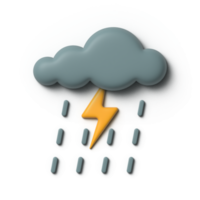 Thunderstorm weather icon png