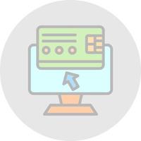 Online Payment Vector Icon Design