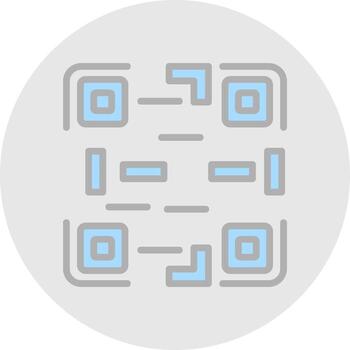 diseño de icono de vector de código qr