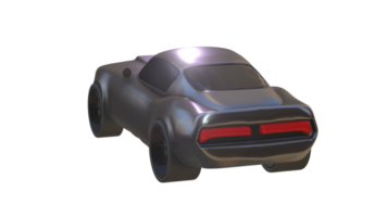 Car cartoon 3d render png