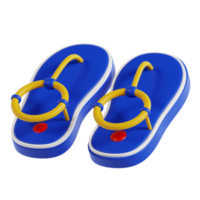 Sandal 3d travel and holiday illustration png