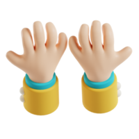 Hand gesture praying hands 3d ramadan icon png