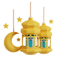 Ramadan hangende lamp 3d Ramadan icoon png