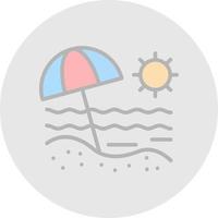 Beach Vector Icon Design