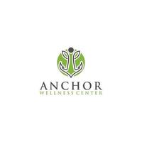 Anchor Wellness Center Logo Design vector
