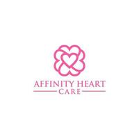 Affinity Heart Care Logo Design Vector