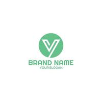 Circle VY Logo Design Vector