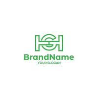 Initial H G and T Logo Design Vector