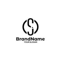 Initial Letters J and S logo Design Vector