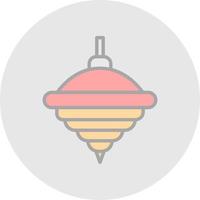 Top Spin Vector Icon Design