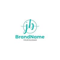 Initial J and B Stylish Logo Design Vector