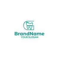 G Braces Dental Logo Design vector