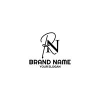 Simple RN Logo Design Vector