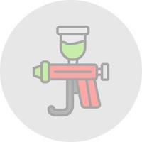 Spray Gun Vector Icon Design