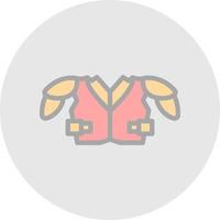 Shoulder Pads Vector Icon Design