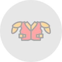 Shoulder Pads Vector Icon Design