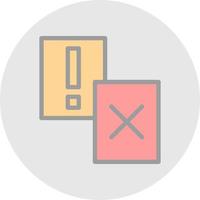 Penalty Card Vector Icon Design