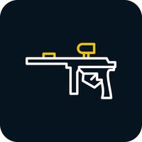 diseño de icono de vector de paintball