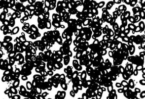 Black and white vector pattern with spheres.